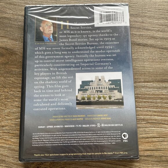 PBS Documentary: Secrets of Her Majesty's Secret Service: DVD $12 Unopened - Picture 2 of 3